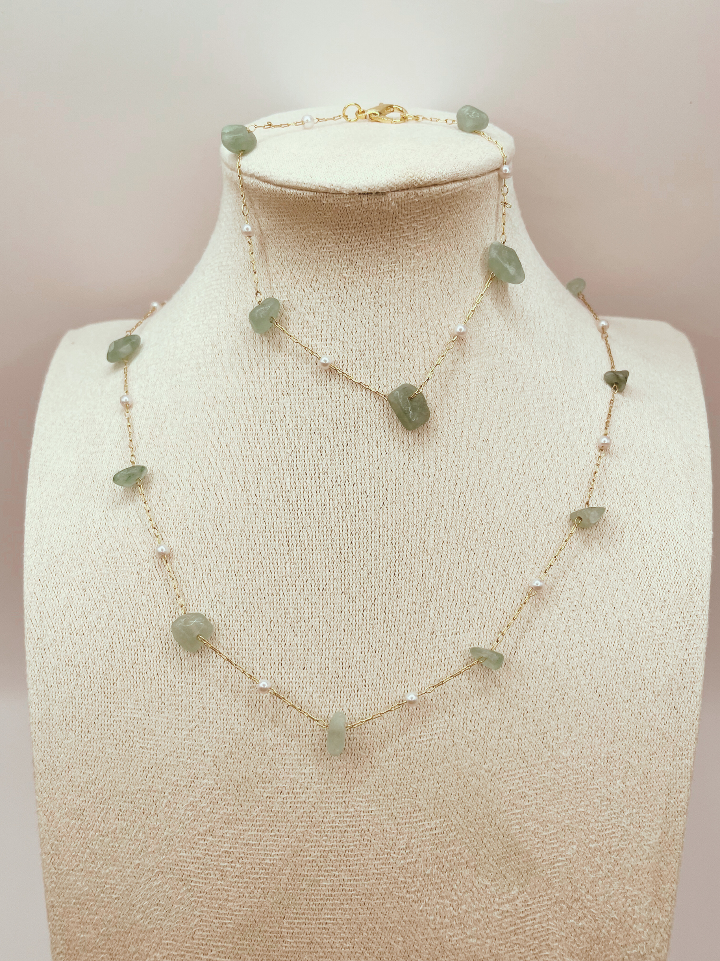 Aventurine Set - Necklace & Bracelet