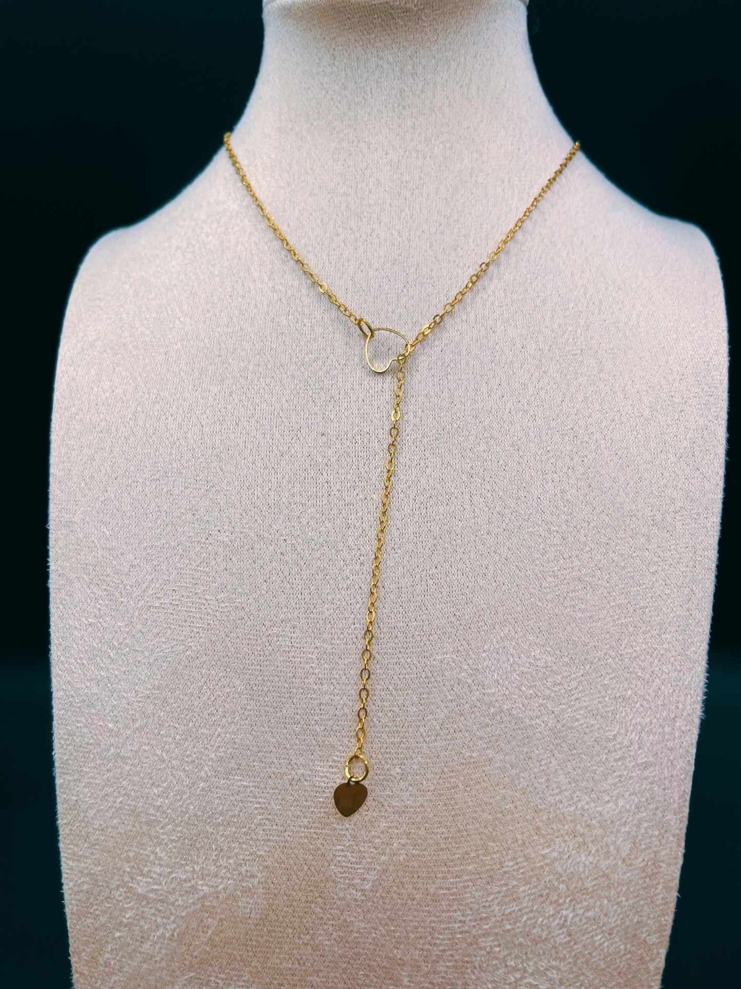 Dainty Y Heart Necklace