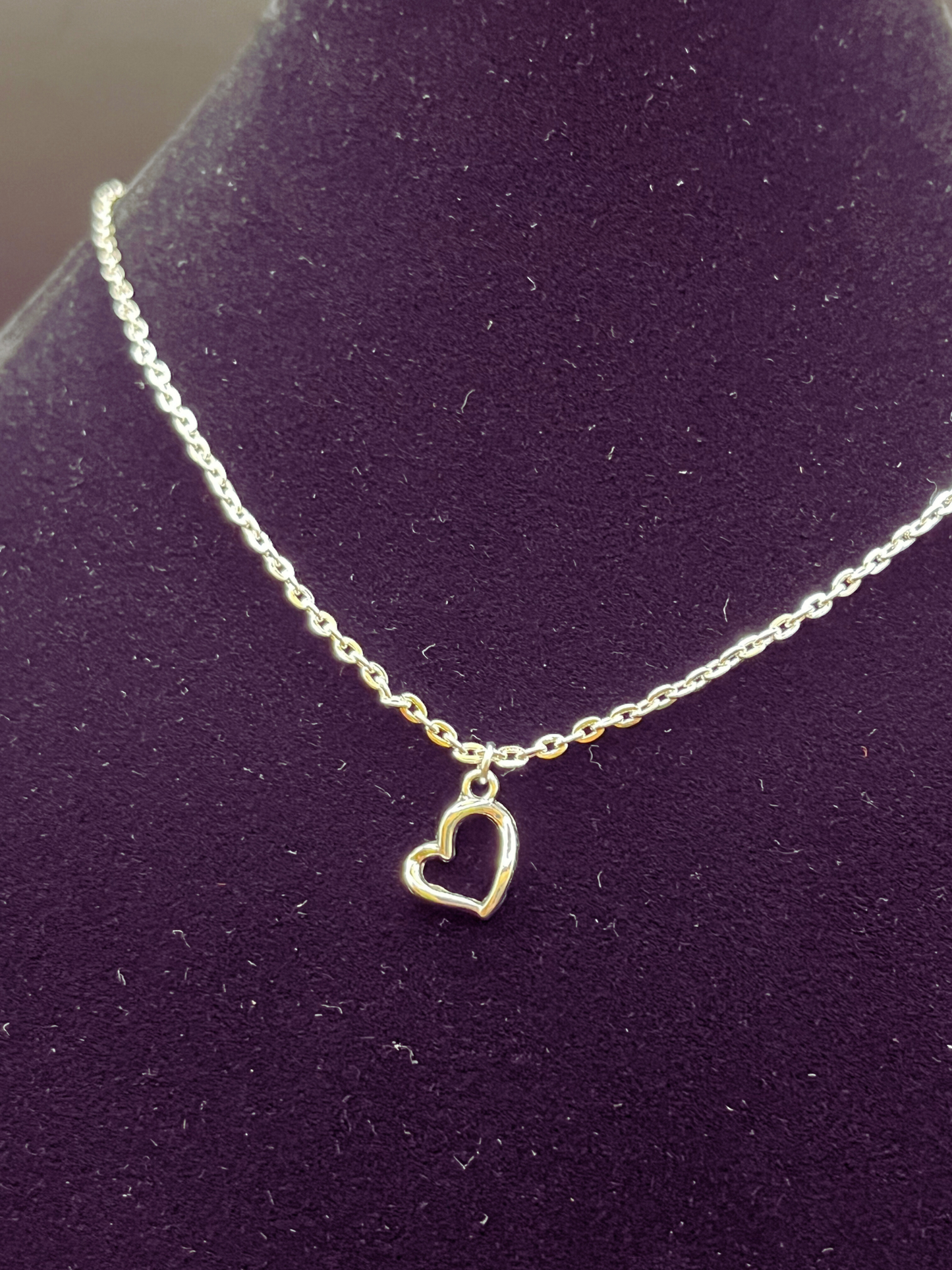 Dainty Open Heart Necklace