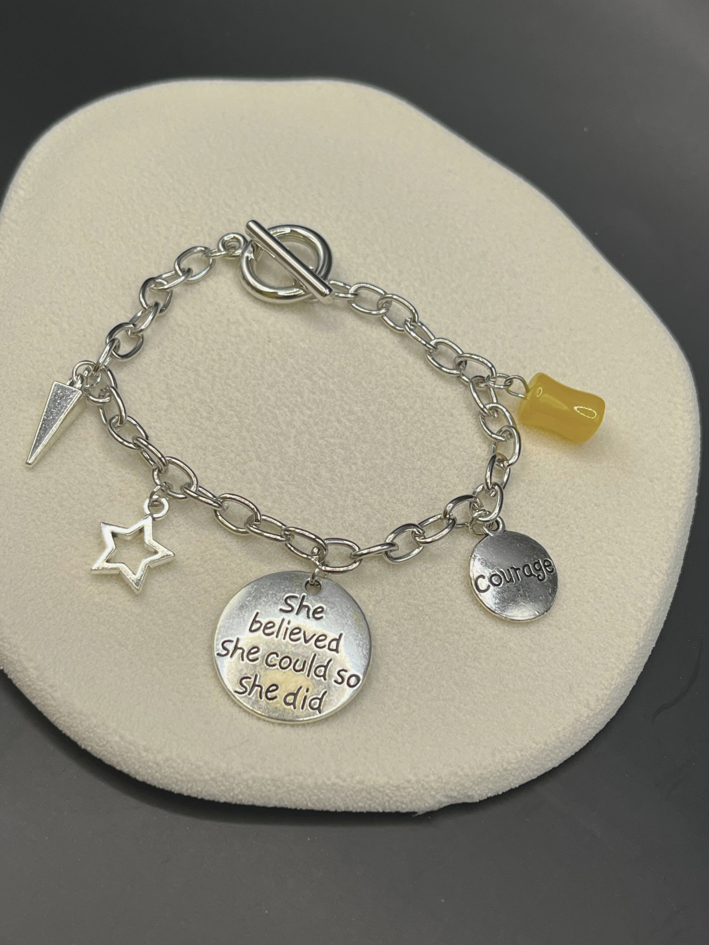 Positivity Feminine Charm Bracelet