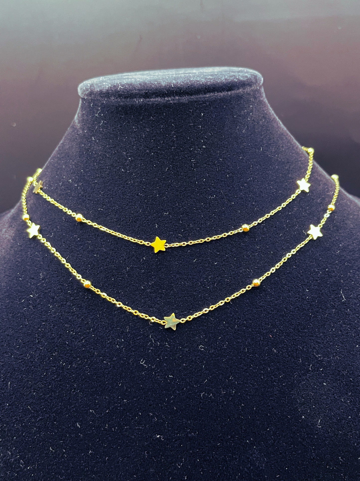 Double Stranded Star Necklace