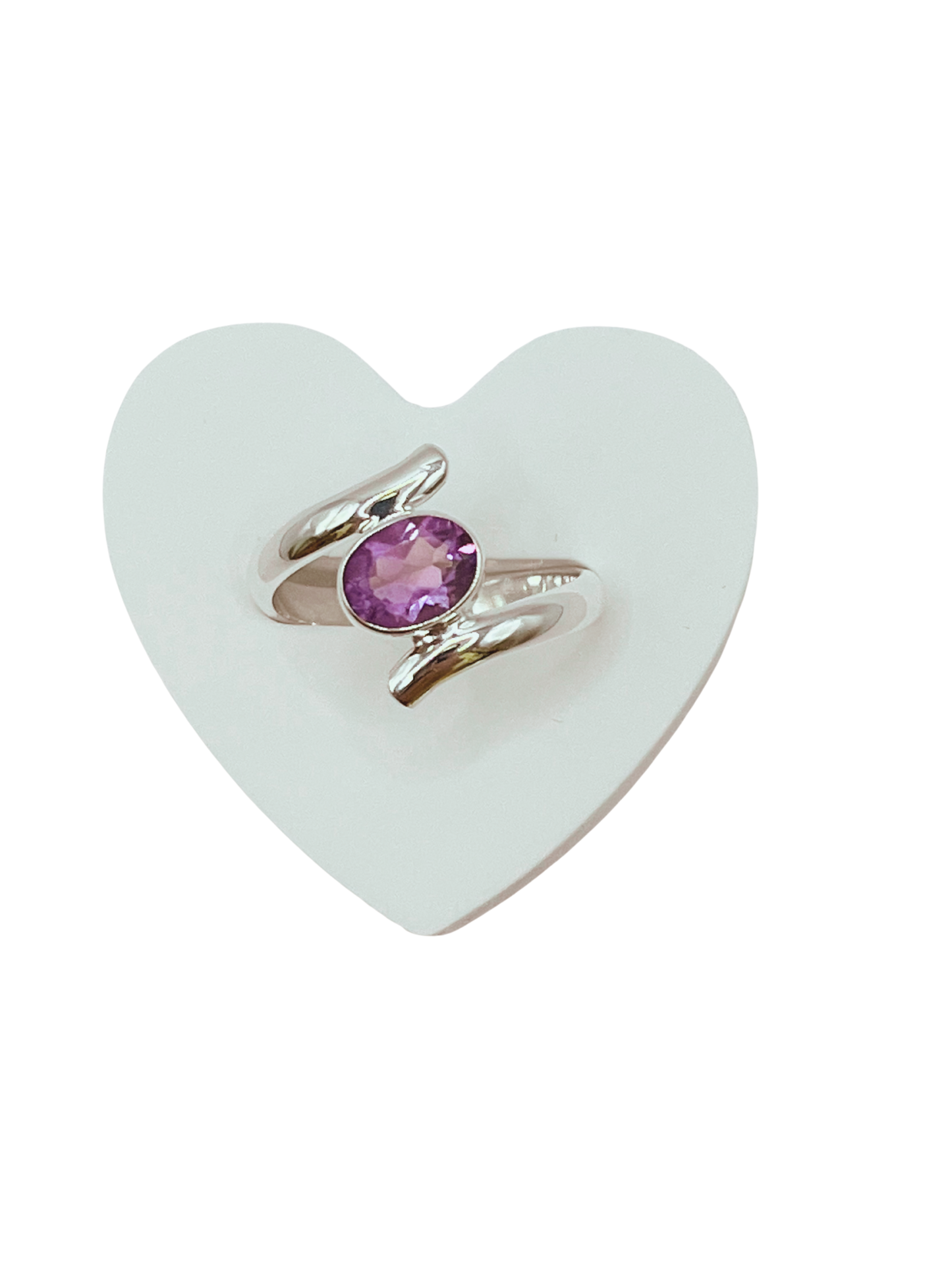 Sterling Silver Hugging Ring