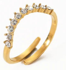 18K Gold Plated Hill Ring