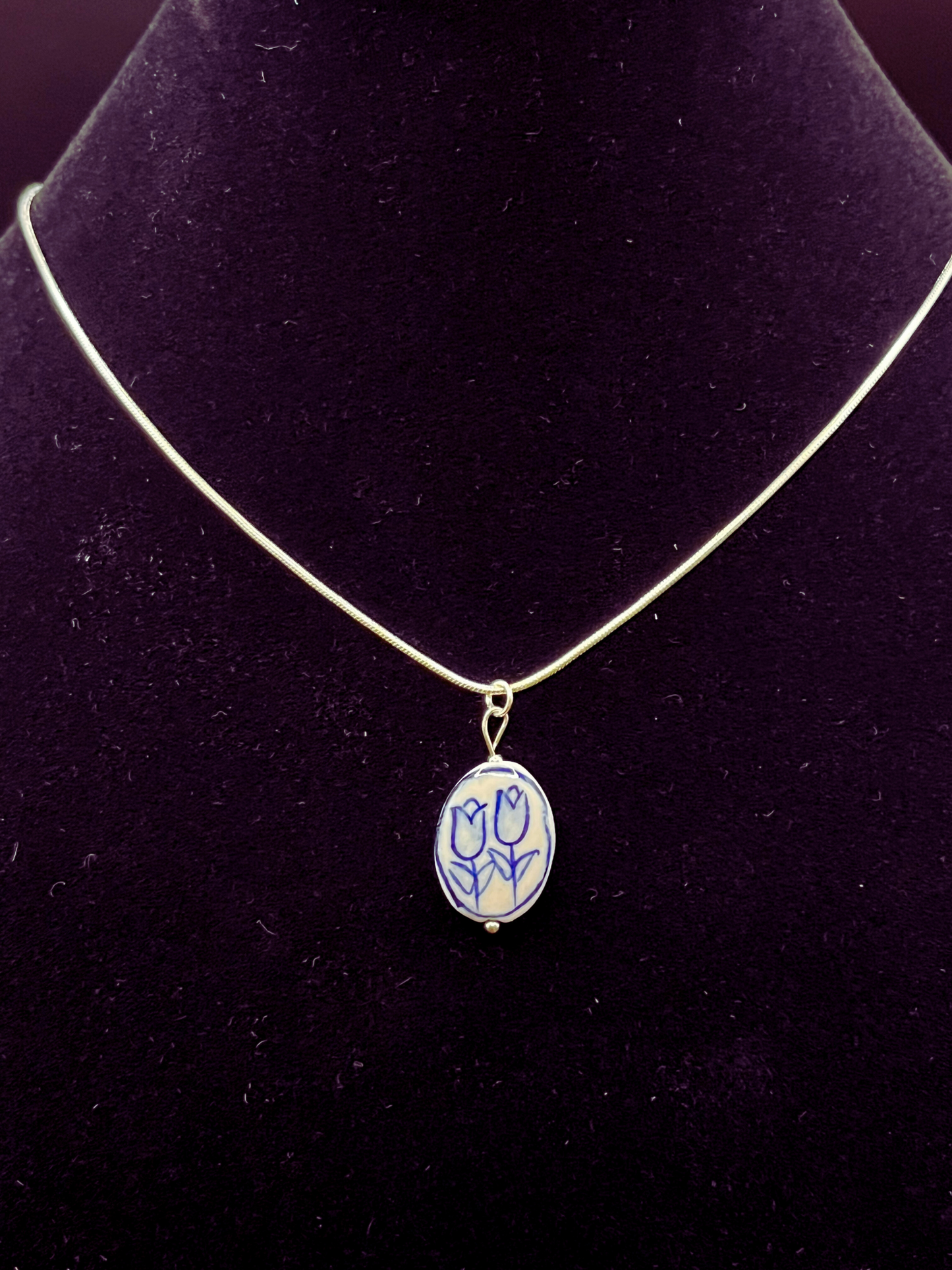 Chinoiserie Silver Necklace