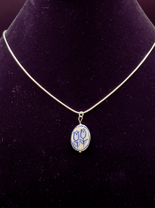 Chinoiserie Silver Necklace