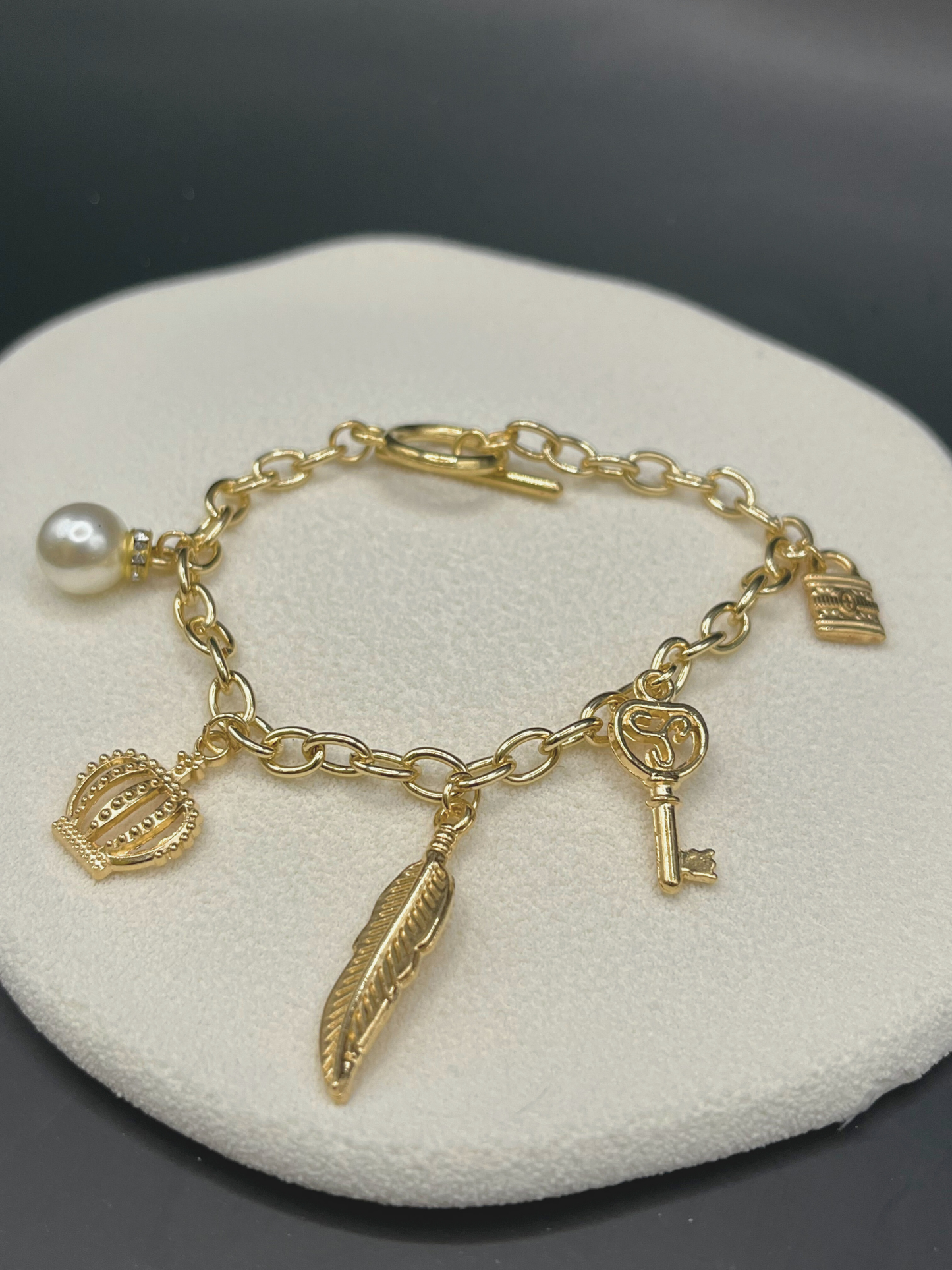 Crown Charm Bracelet
