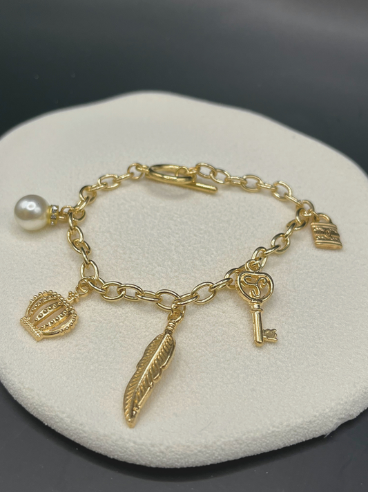 Crown Charm Bracelet