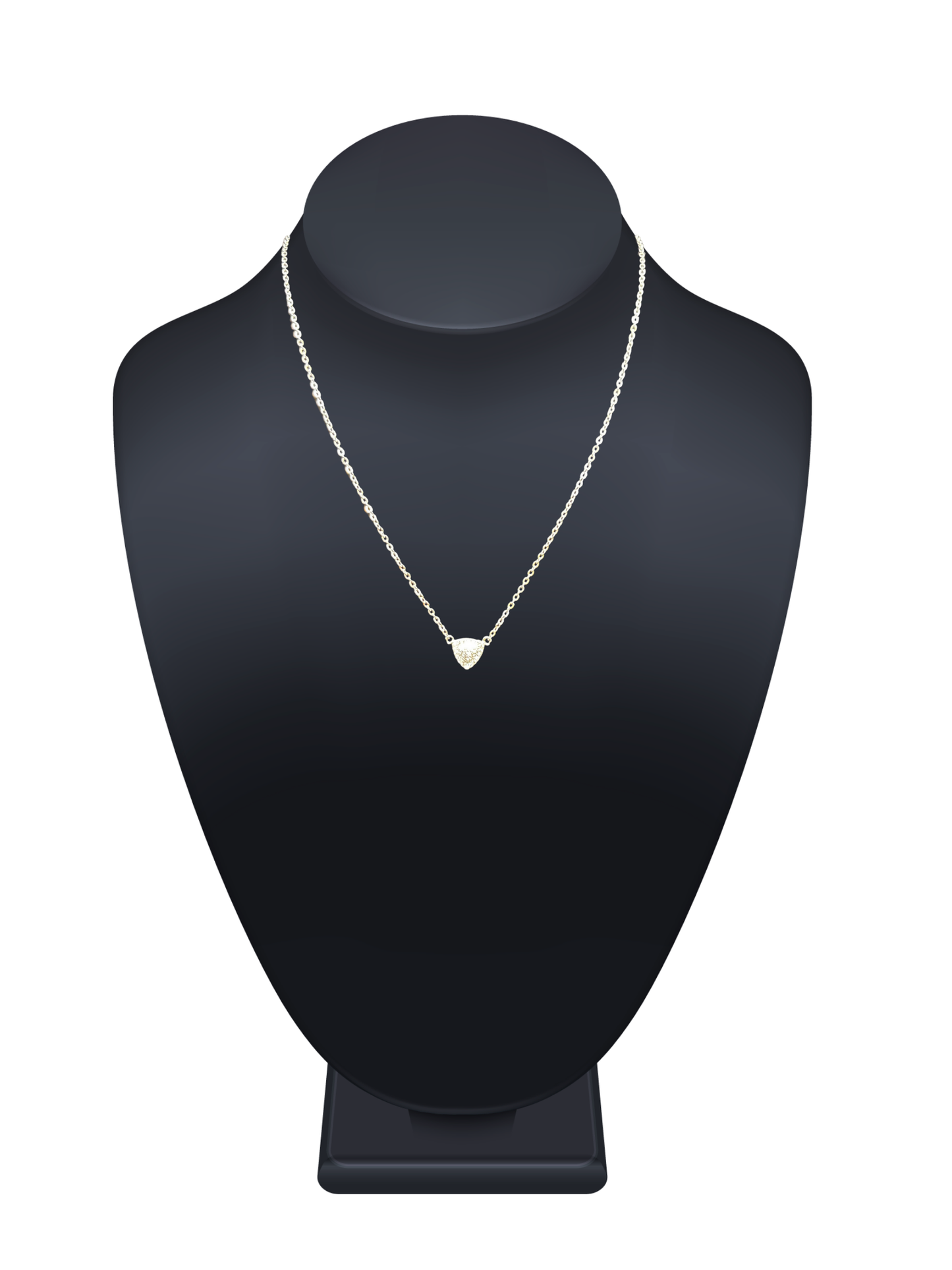 Sterling silver necklace with one triangle