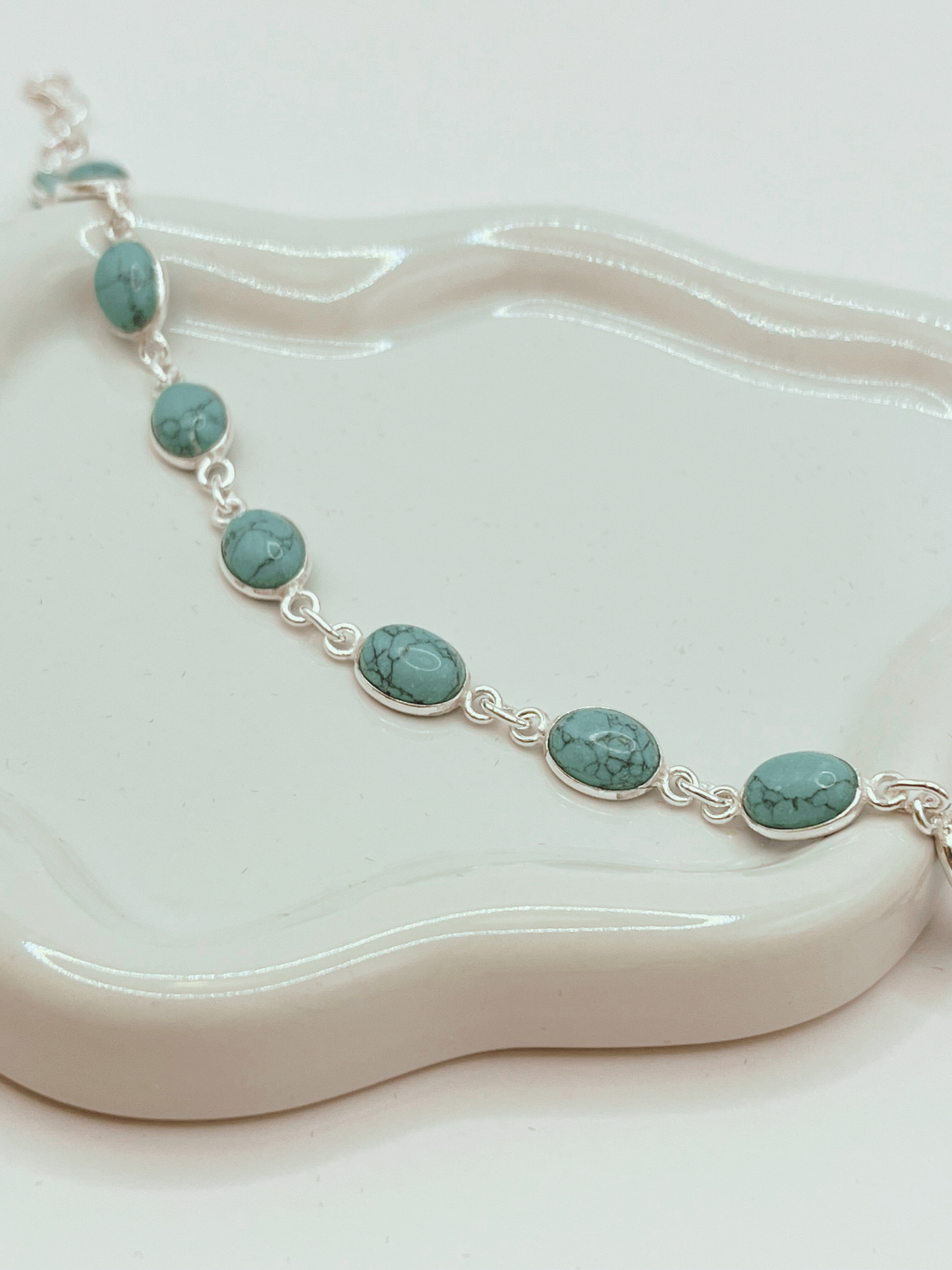 Sterling Silver Turquoise Bracelet