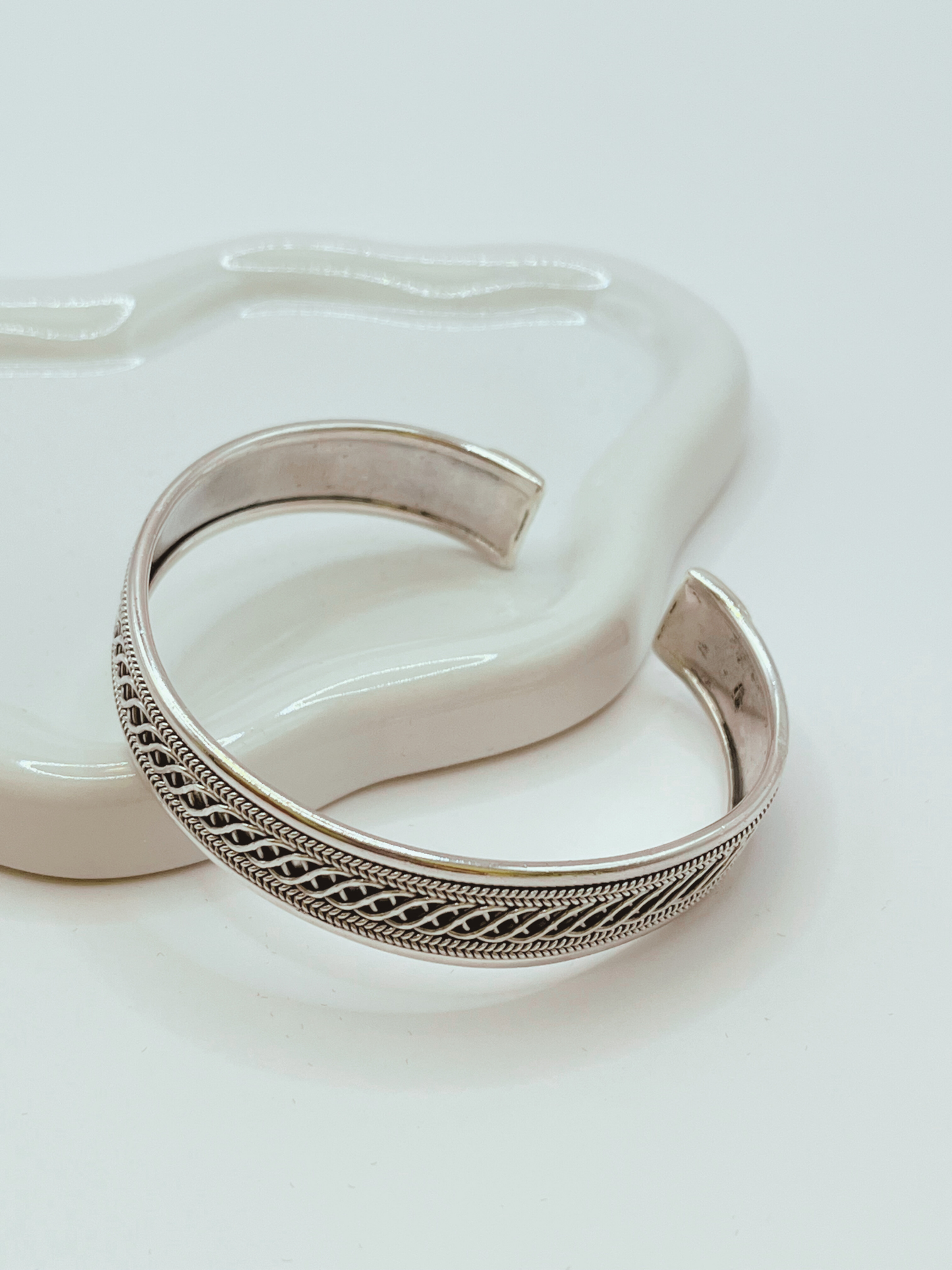 Sterling Silver Embellished Cuff