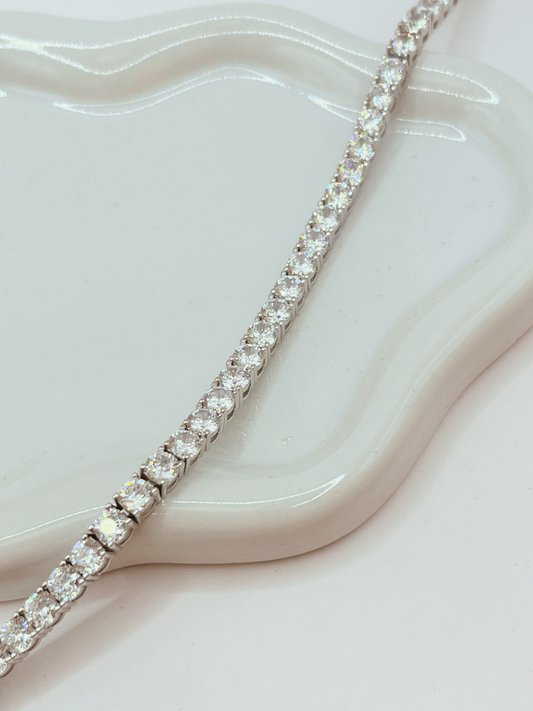 Sterling Silver Tennis Bracelet 4mm