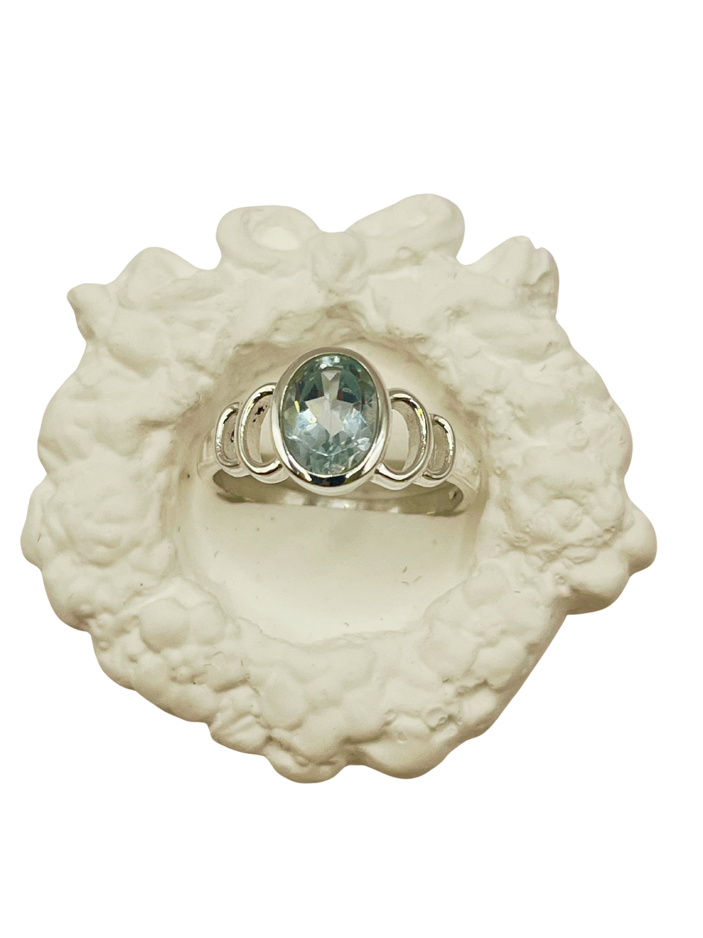 Sterling Silver Ring with a Natural Stone