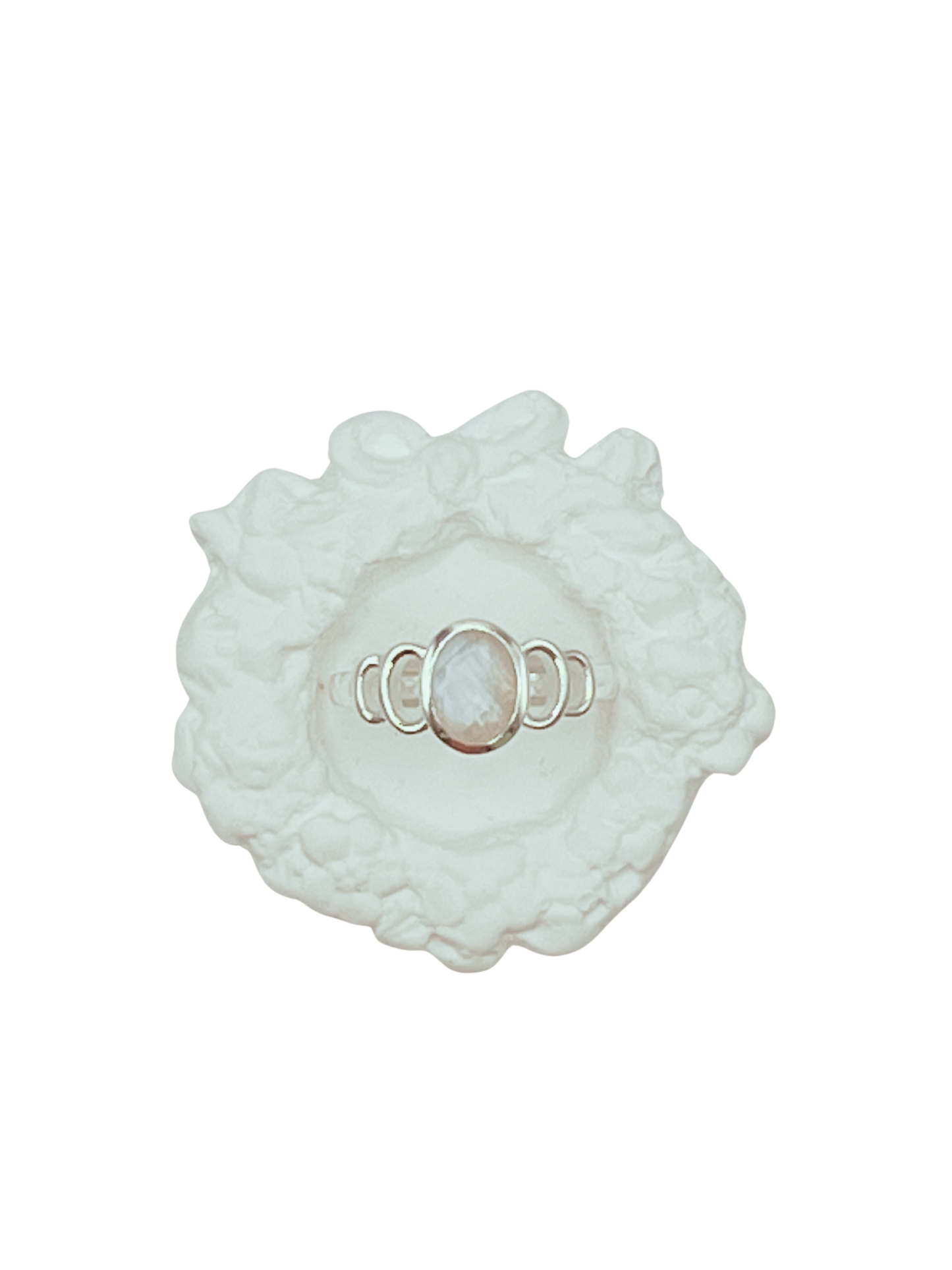 Sterling Silver Ring with a Natural Stone