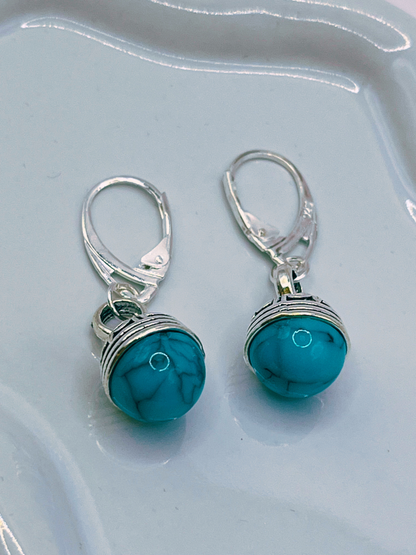 Silver Turquoise Earrings
