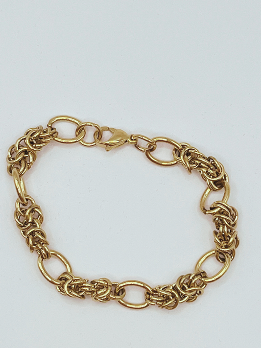 Golden Thick Chain Bracelet