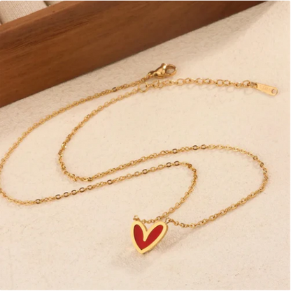18K Gold Plated Heart Necklace