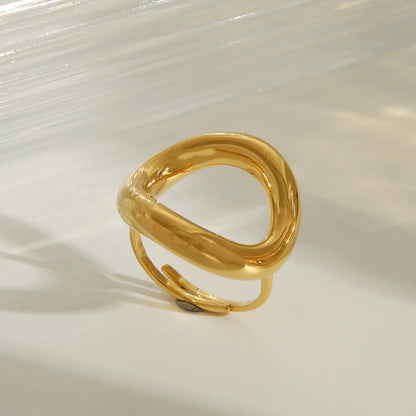 18K Gold Plated Geometric Ring